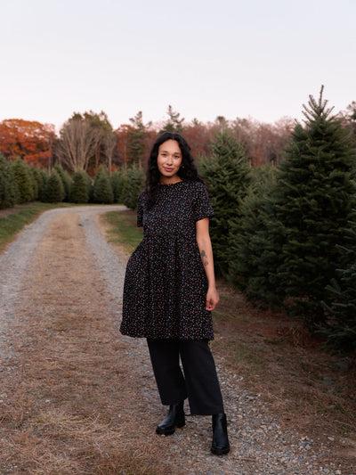 Nico Dress Cotton Black Floral