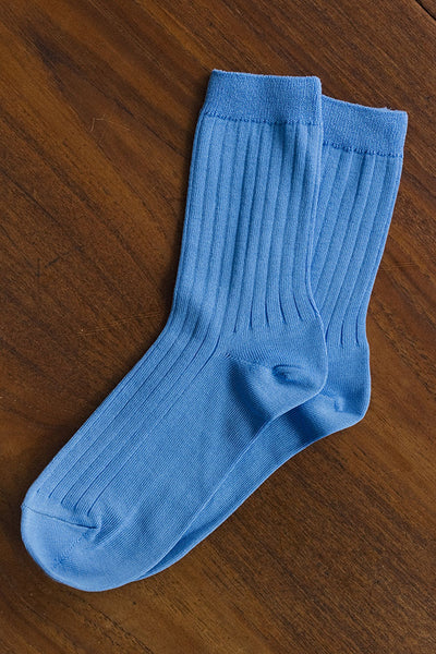 Le Bon Her Socks Periwinkle 