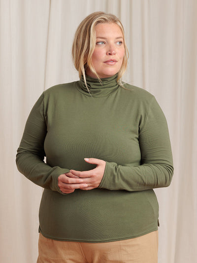Monty Turtleneck Dark Olive