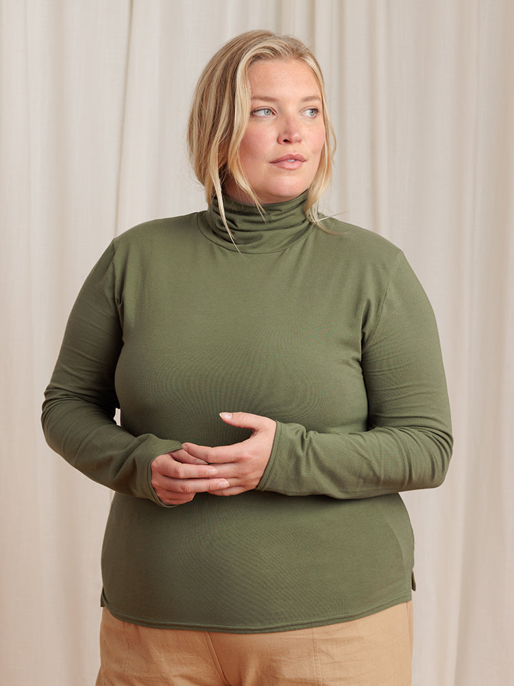 Monty Turtleneck Dark Olive