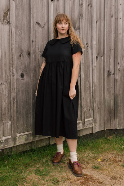 Homestead Collared Dress (Clearance) Black