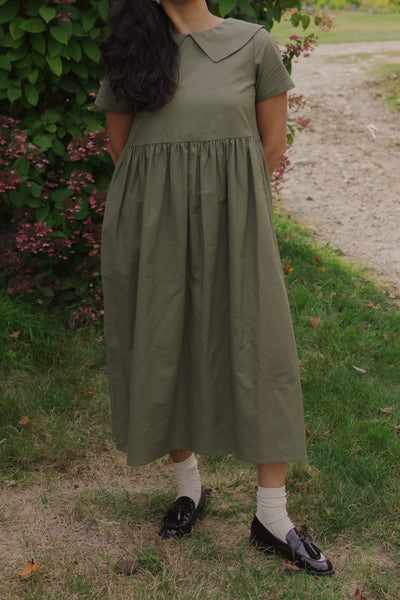 Homestead Collared Dress (Clearance) Kelp