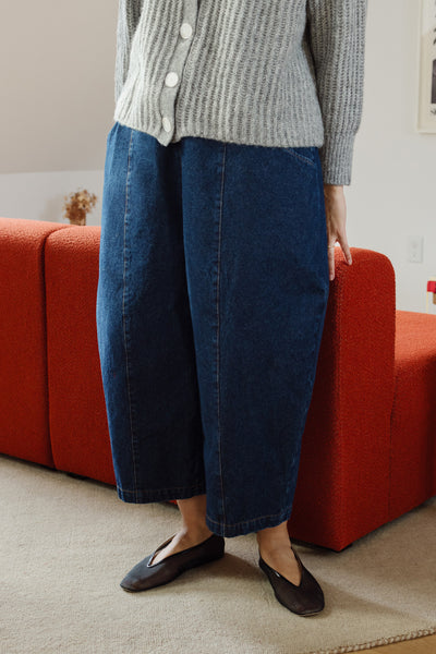 Porch Balloon Denim Pants Midcoast Blue