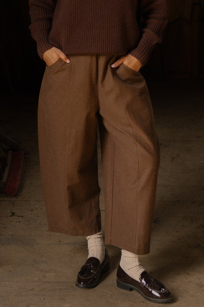 Porch Balloon Tencel Pant Chocolate
