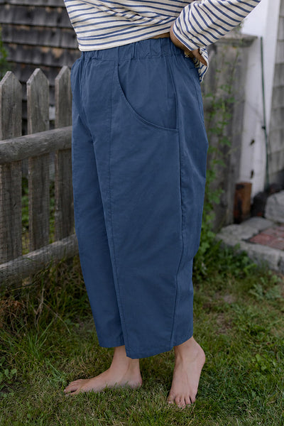Porch Balloon Poplin Pants French Blue